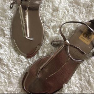 Dolce vita metallic pewter Sandals